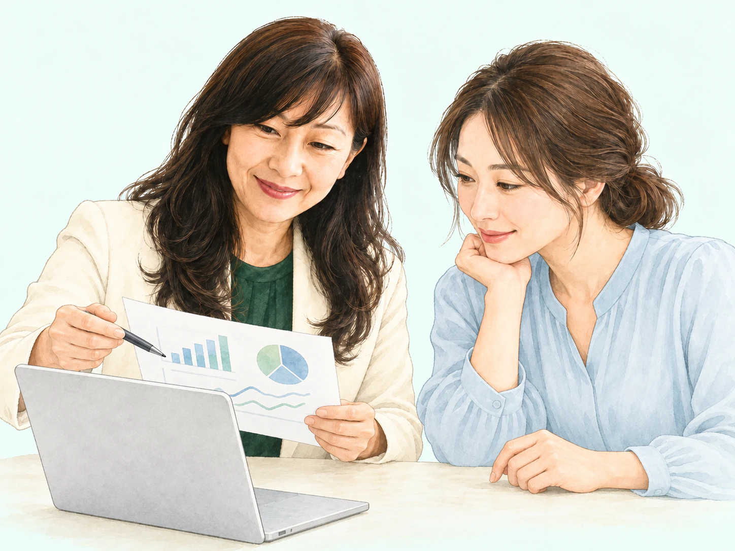 測定・鑑定のイラスト